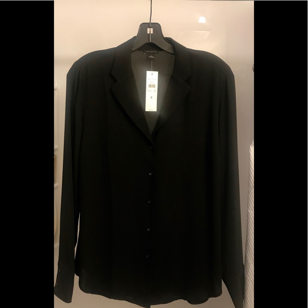 Ann Taylor black blouse